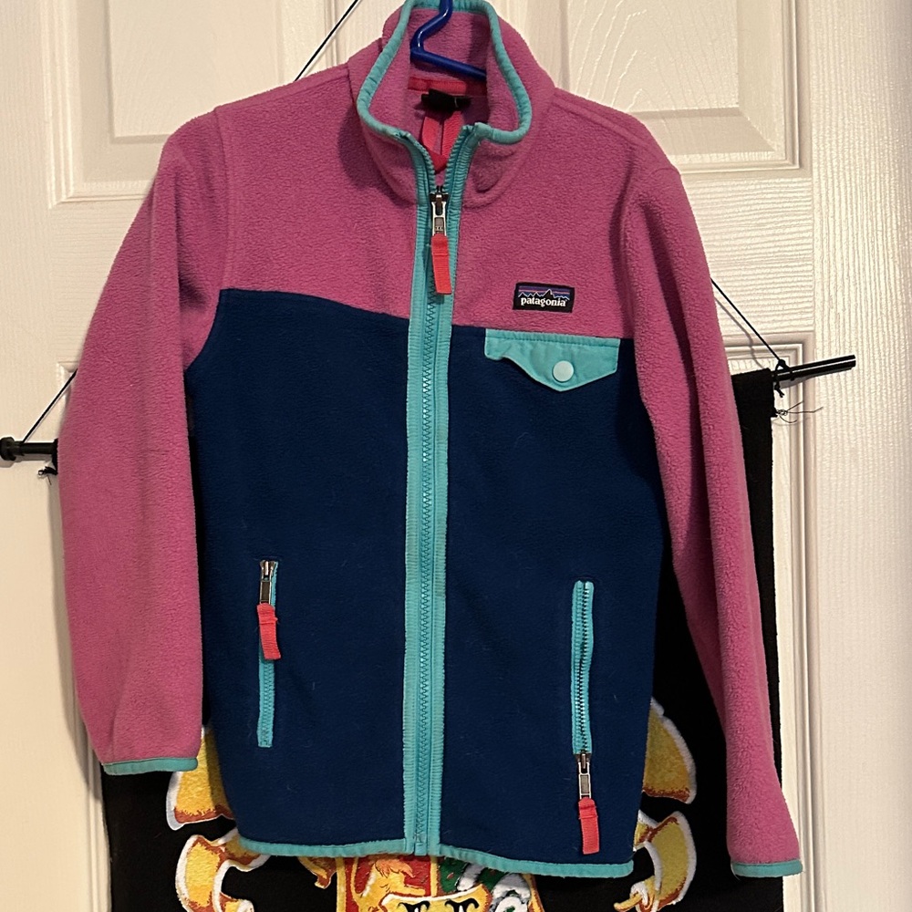 Girls Patagonia X Small Zip Up Fleece